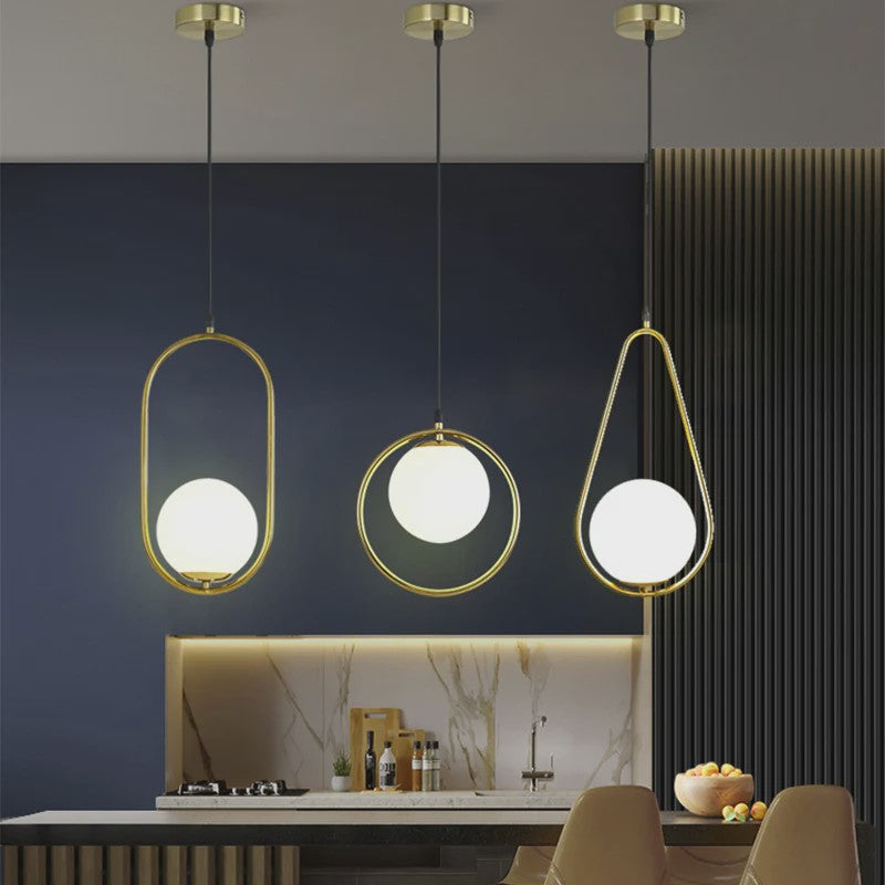 Moderne LED Hanglamp Goud Zwart Metaal Kooi Design - Sfeervolle Verlichting