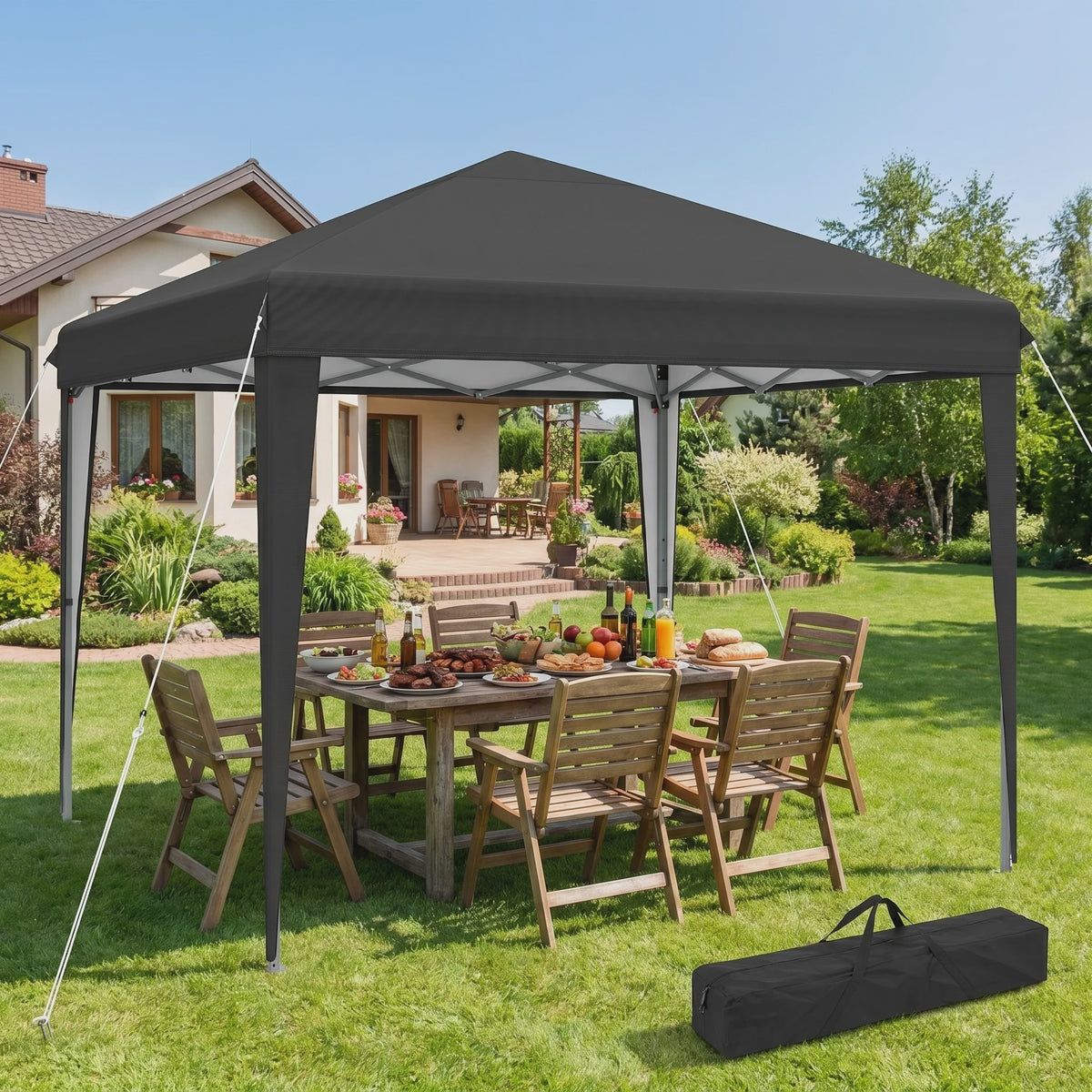 Pop-Up Partytent 3x3m - Waterdicht & UV-beschermend - Snel Opzetbaar