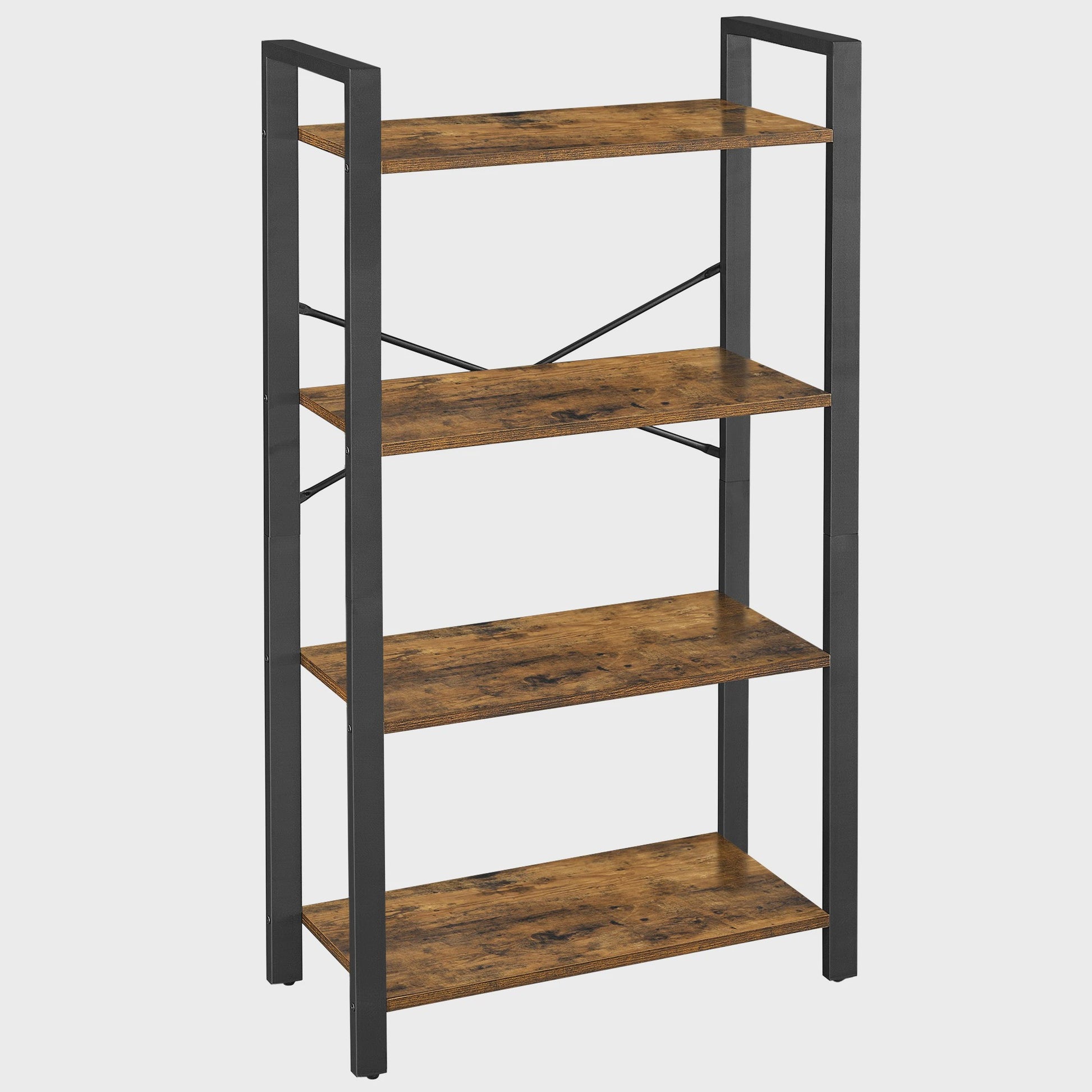 VASAGLE Boekenkast - Stijlvolle Opbergkast met 4, 5 of 6 Niveaus - Industrieel Design