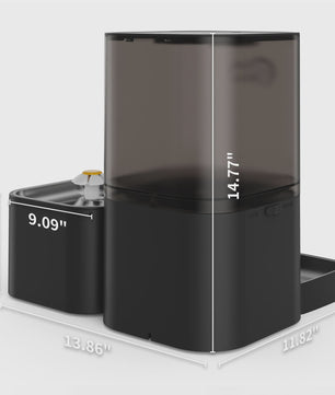 DOEL 2-in-1 Smart Voerautomaat & Drinkfontein voor Katten en Kleine Honden - 6L Capaciteit, App Controle