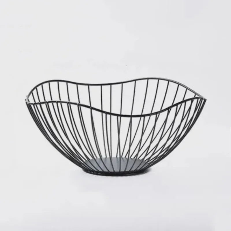 Stijlvolle Metalen Fruitmand - Nordic Design Opbergmand voor Snacks, Brood of Cosmetica