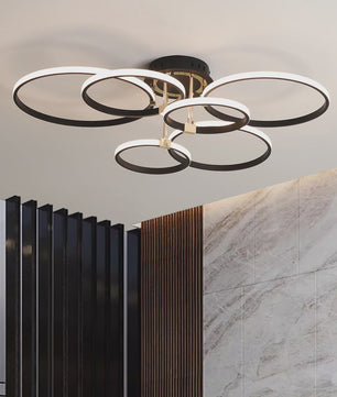 Moderne LED Plafondlamp Kroonluchter - Dimbaar, Goud/Chroom/Zwart