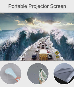 Draagbaar Projectiescherm - Anti-Licht - 60 t/m 120 Inch