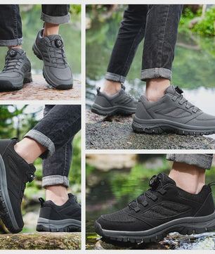 Herenschoenen Outdoor Wandelschoenen met Draaibare Gesp - Antislip & Comfortabel