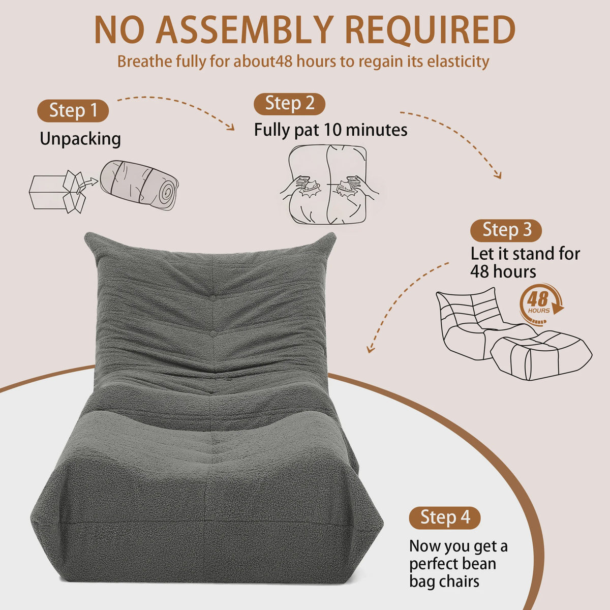 Moderne Lounge Sofa met Opbergruimte - Gestoffeerd en Comfortabel