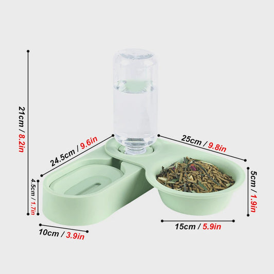 Automatische Voer- en Drinkbak voor Konijn, Chinchilla & Cavia