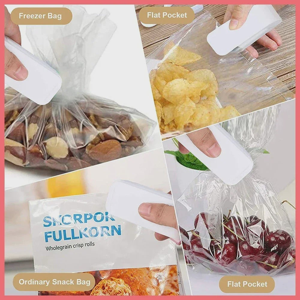 Draagbare Mini Heat Sealer - Sluit Plastic Zakken Snel en Gemakkelijk