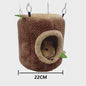 Zacht Hamster & Cavia Huisje Hangmat in Boomstam Design - Knus Knaagdier Nest