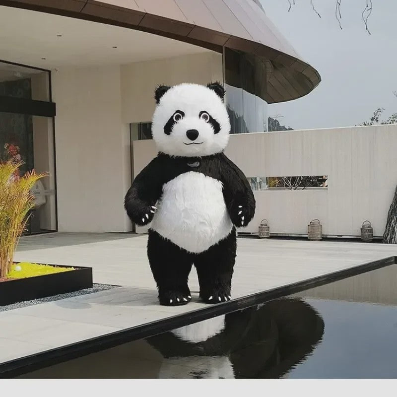 Opblaasbaar Panda Kostuum - Volwassen Maat voor Feestjes, Halloween & Cosplay