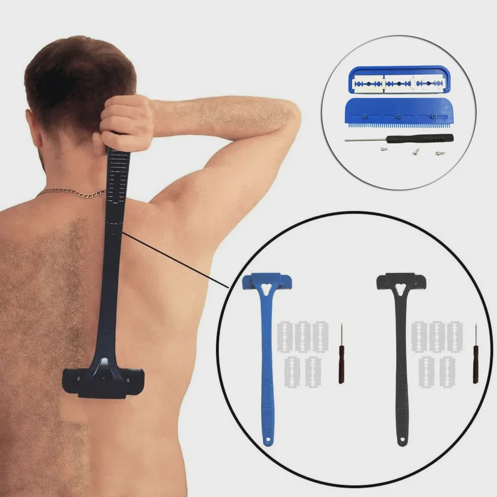 Lange Handgreep Rugschraper & Body Shaver - Verstelbaar & Opvouwbaar