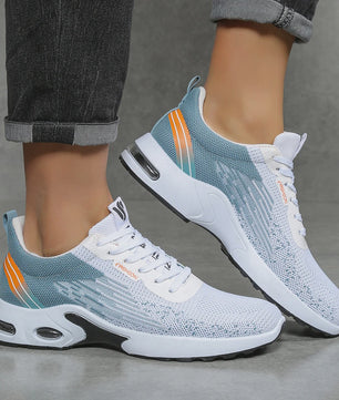 Heren Ademende Hardloopschoenen met Gebreid Mesh - Comfortabele Casual Schoenen voor Dagelijks Gebruik