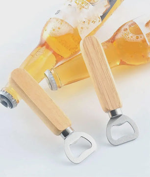 Houten Flesopeners (25/50/100/200 Stuks) - Laser Graveerbaar & DIY Cadeau