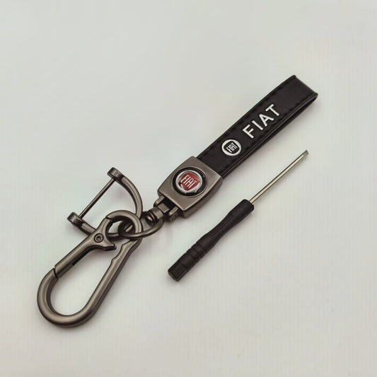 FIAT Autosleutelhanger met Logo - Stijlvolle Sleutelhanger voor Diverse Fiat Modellen