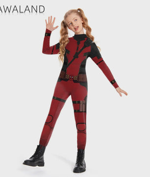 Deadpool & Wolverine Dual Cosplay Jumpsuit - Superhelden Outfit voor Kinderen & Volwassenen