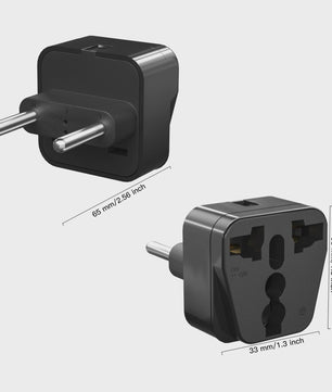 3-delige Universele Reisadapter: EU Plug Converter voor US, UK, AU Apparaten
