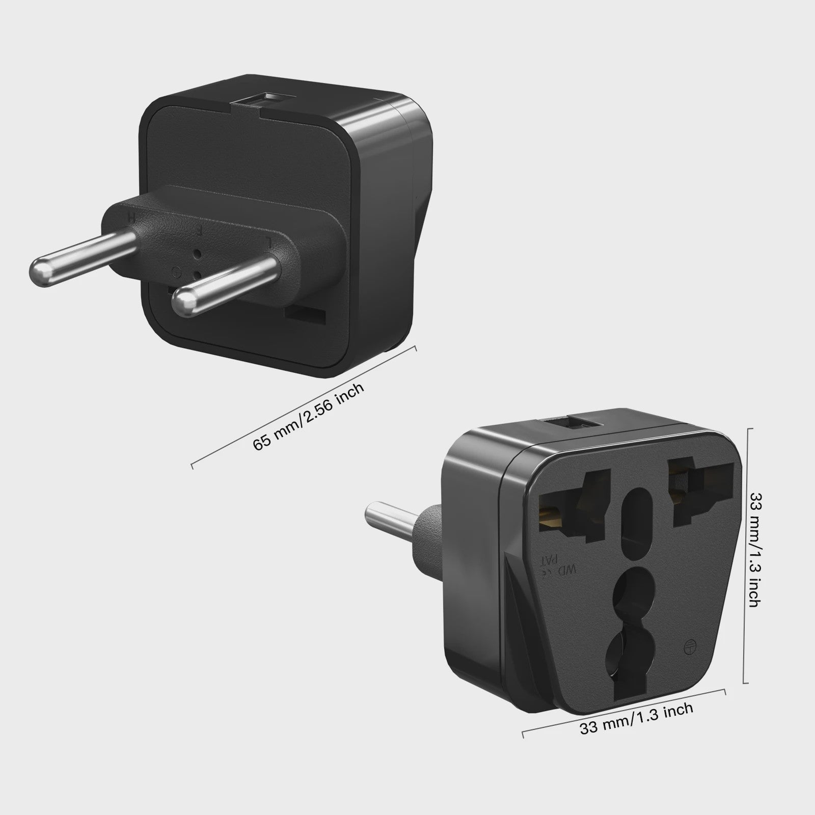 3-delige Universele Reisadapter: EU Plug Converter voor US, UK, AU Apparaten