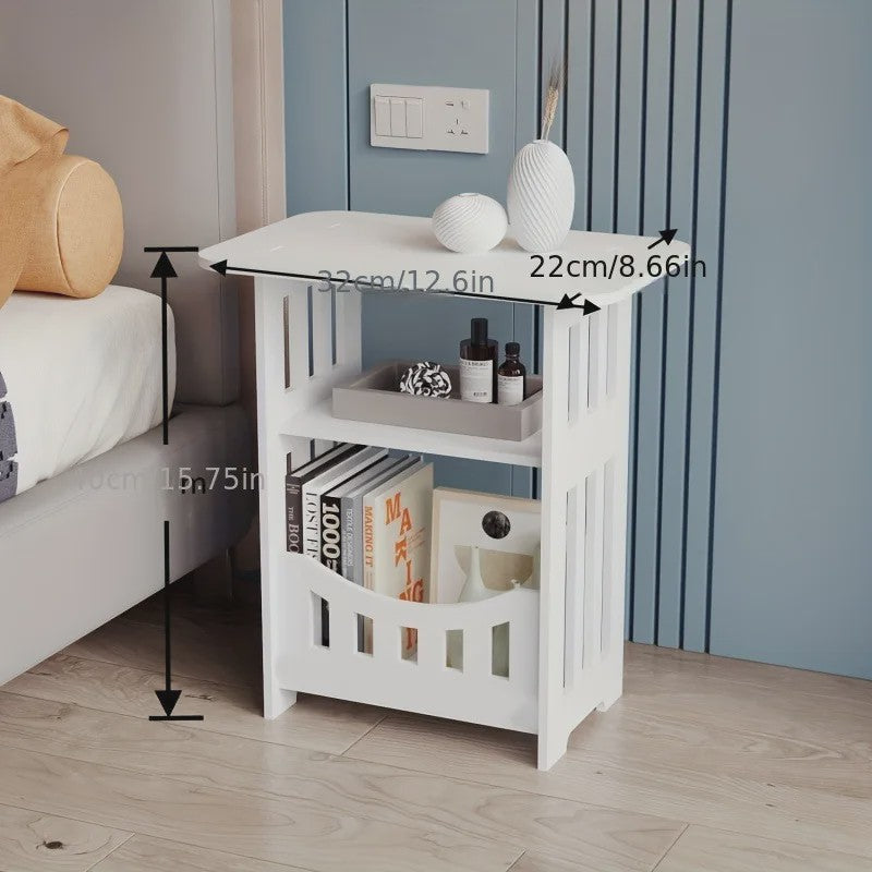 Moderne Houten Bijzettafel - Stijlvolle Opbergtafel voor Woonkamer & Slaapkamer