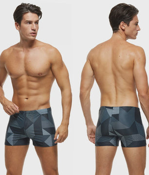 ES CATCH Heren Zwembroek - Plus Size, Elastisch & Bedrukt met Uitneembare Pad