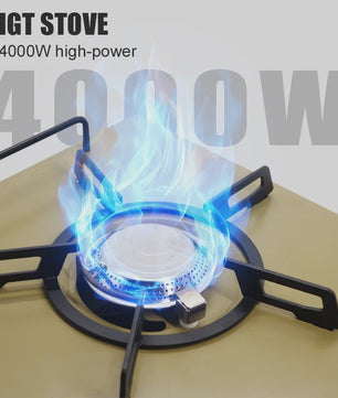 WESTTUNE IGT Gasfornuis 4000W - Draagbare Krachtige Camping Brander met RVS Paneel