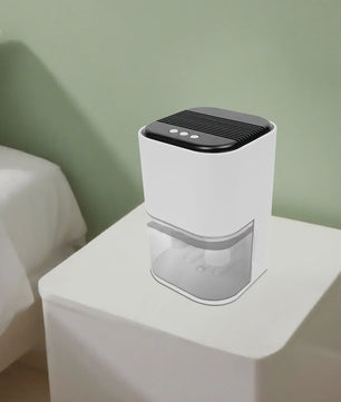 Compacte Elektrische Luchtontvochtiger 2L met 7-Kleur Verlichting - 500-600ml/dag