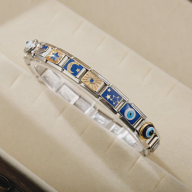 Hapiship 2024 Bedel voor Italiaanse Armband - Oog, Maan, Ster, Vis, Spider, Queen, Poker