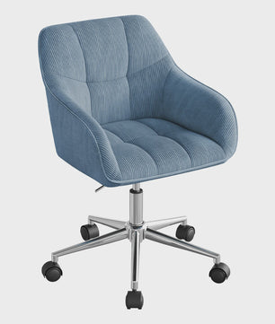Ergonomische Corduroy bureaustoel met verstelbare hoogte en draaifunctie - Comfortabel en Stijlvol