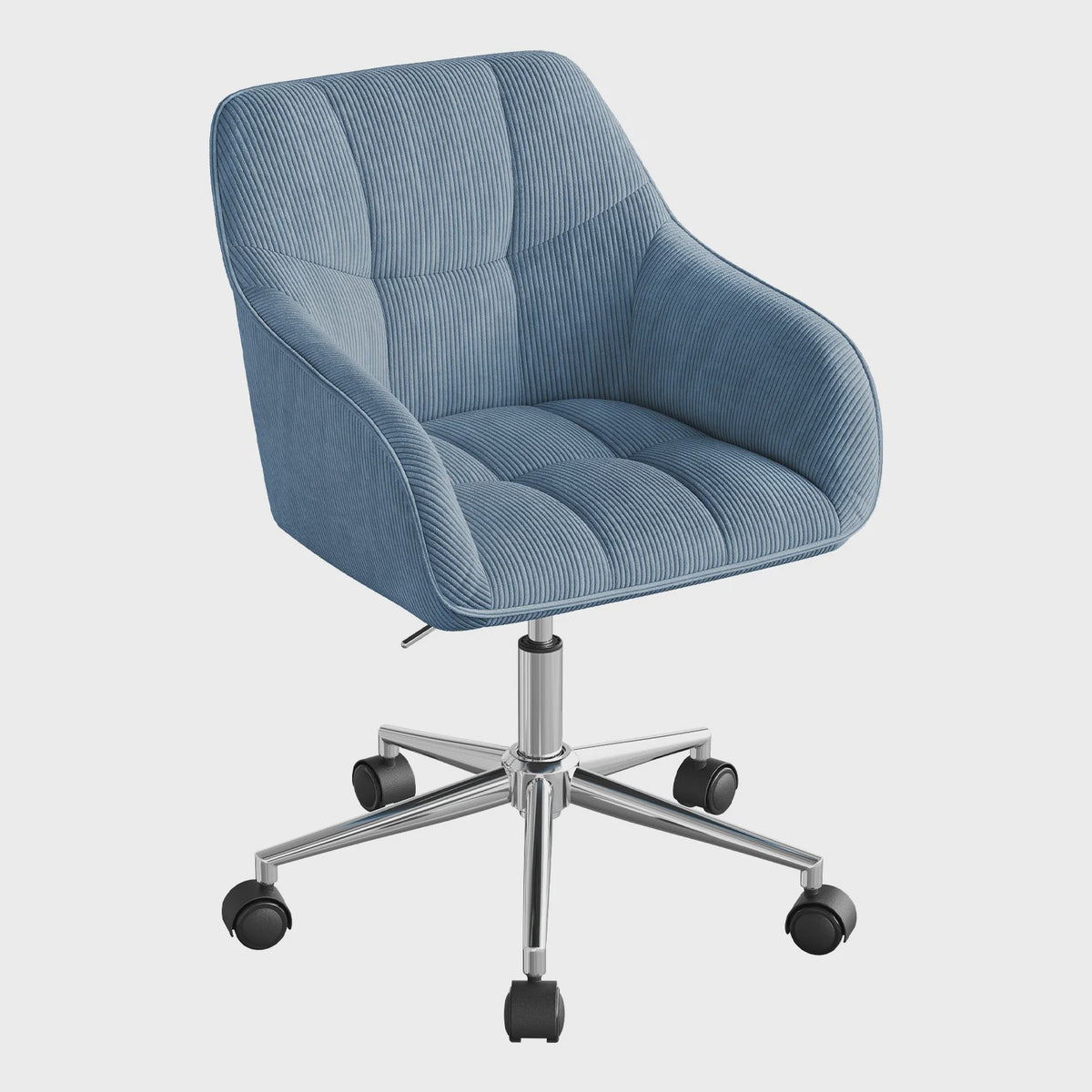 Ergonomische Corduroy bureaustoel met verstelbare hoogte en draaifunctie - Comfortabel en Stijlvol