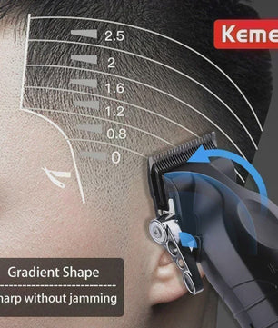 Kemei Professionele Draadloze Baardtrimmer & Tondeuse KM-2296/KM-2299/KM-1102