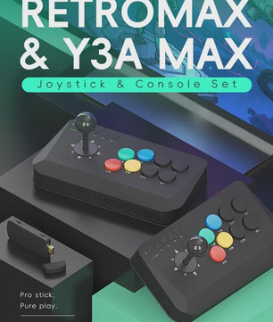 Wireless Arcade Stick Y3A Max - Pro Fight Joystick voor PC, TV Box & Retro Games