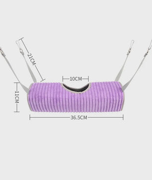 Warme Hamster & Knaagdier Hangmat Tunnel - Zacht Fleece & Velours