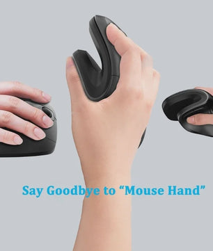 Ergonomische Verticale Draadloze Muis met Stille Klik en Instelbare DPI