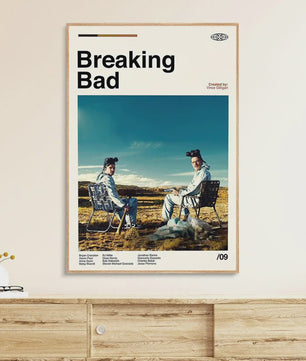 Breaking Bad Canvas Poster - Vintage Film Art Print voor Woonkamer Decoratie