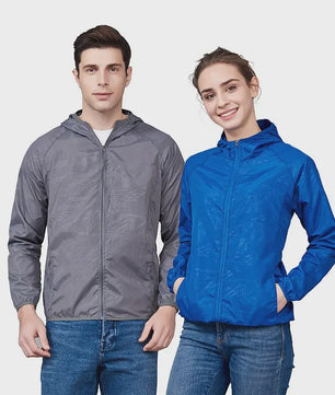 Unisex Winddichte & Waterdichte Outdoor Jas - Sneldrogend & UV-beschermend