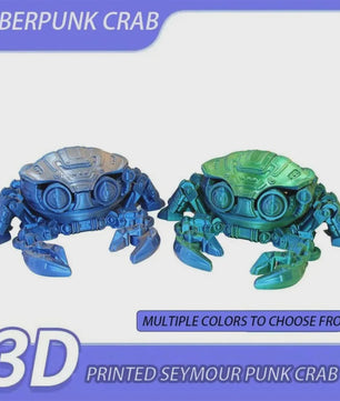 3D Geprinte Mechanische Krab - Beweegbaar Model Speelgoed