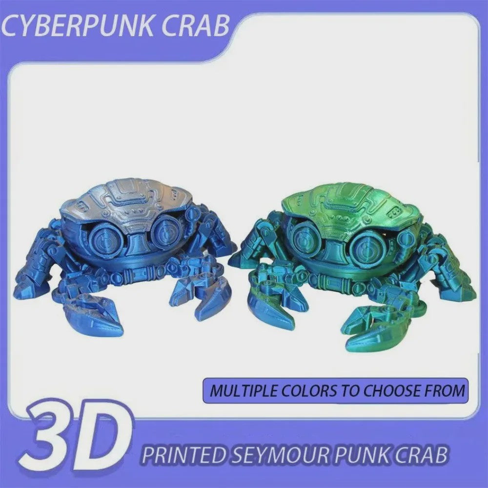 3D Geprinte Mechanische Krab - Beweegbaar Model Speelgoed