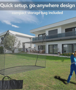 Golf Oefennet 305x217cm - Draagbaar Golf Net voor Achtertuin, Inclusief Draagtas