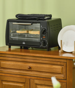 Homcom Mini Oven 10L - Compacte Elektrische Oven met 750W Vermogen