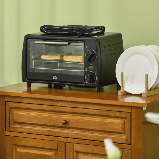 Homcom Mini Oven 10L - Compacte Elektrische Oven met 750W Vermogen