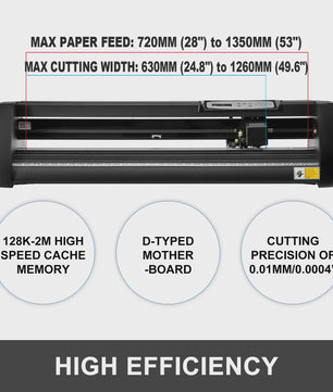 Professionele Vinyl Snijplotter Machine - 53/34/28 Inch - USB & COM Poorten