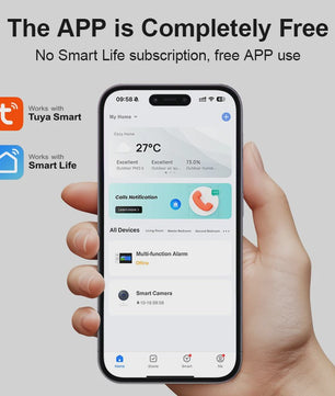 Slimme Draadloze Home Alarmset met WiFi & GSM - Tuya Smart Life App