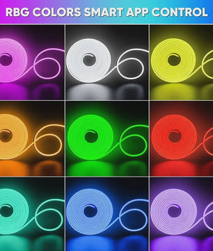 RGB Neon LED Strip 1-5M Waterdicht IP65 met Tuya App & Afstandsbediening - Flexibele Decoratieverlichting
