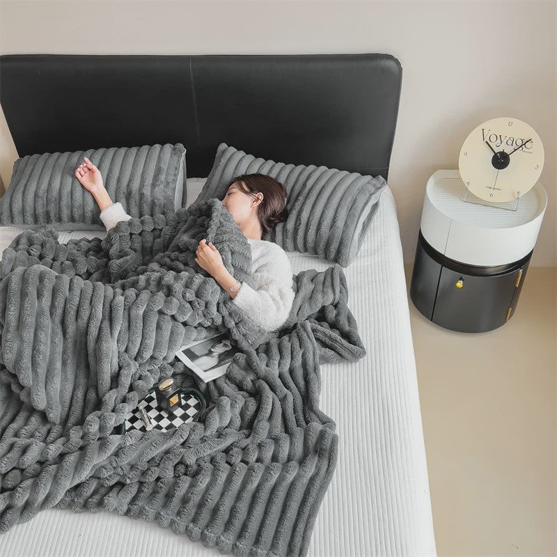 Luxe Pluche Plaid - Extra Dik & Warm - Comfortabel voor Bank & Bed