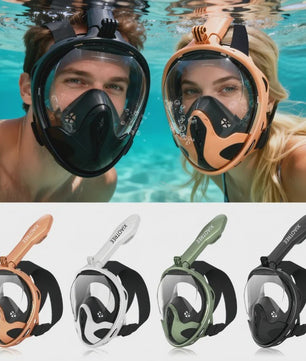Volledig Gelaatsmasker Duiken & Snorkelen - Anti-Fog, Veilig en Comfortabel voor Volwassenen & Kinderen