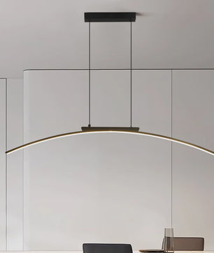 Moderne LED Boog Hanglamp - Stijlvolle Verstelbare Plafondlamp voor Eetkamer & Keuken