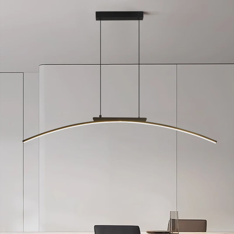 Moderne LED Boog Hanglamp - Stijlvolle Verstelbare Plafondlamp voor Eetkamer & Keuken