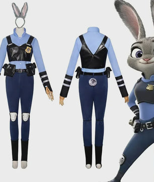 Judy Hopps Politie Uniform Kostuum - Zootopia Cosplay voor Kinderen & Volwassenen