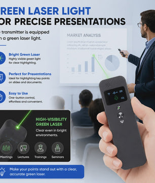 Professioneel 2.4GHz Draadloos Tour Guide Systeem met Groene Laser Pointer en Audio Headset