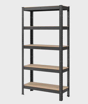 Songmics Metalen Stellingkast 5 Legborden Set van 2 - 150x75x30cm - Hoge Draagkracht