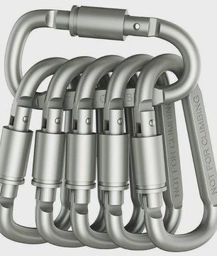 Set van 4-6 Aluminium Karabiners - Veelzijdige Clips voor Sleutels, Camping en Outdoor