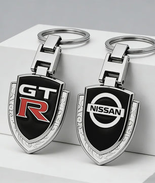 Exclusieve Metalen Autosleutelhanger met Nissan of BMW Logo - Stijlvolle Sleutelhanger Accessoire
